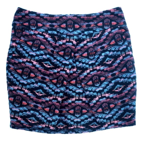 WESTON Aztec Jacquard Angelina Anthropologie Skirt - Picture 1 of 7